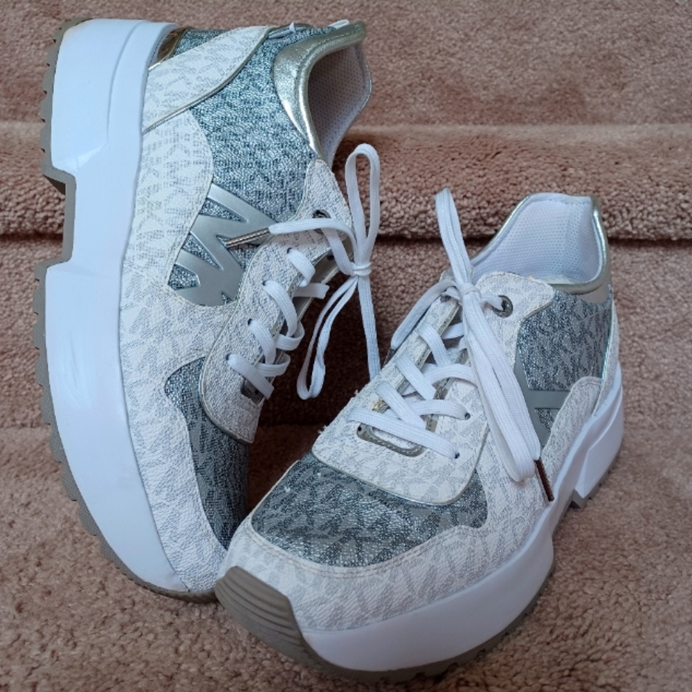 Michael Kors Metallic Sneakers,  Size 11